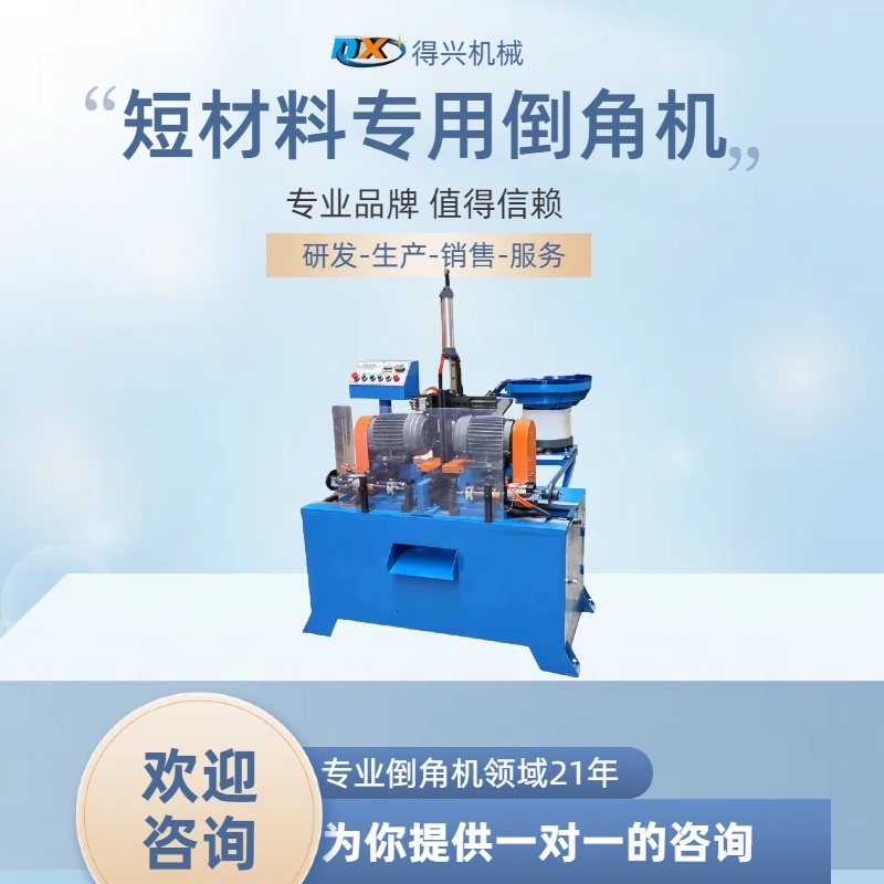 雙頭倒角機工廠直銷鋼管圓管自動倒角設備兩工位同步加工